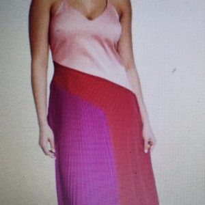 Cushnie Pleated Color Block Dress Size 4